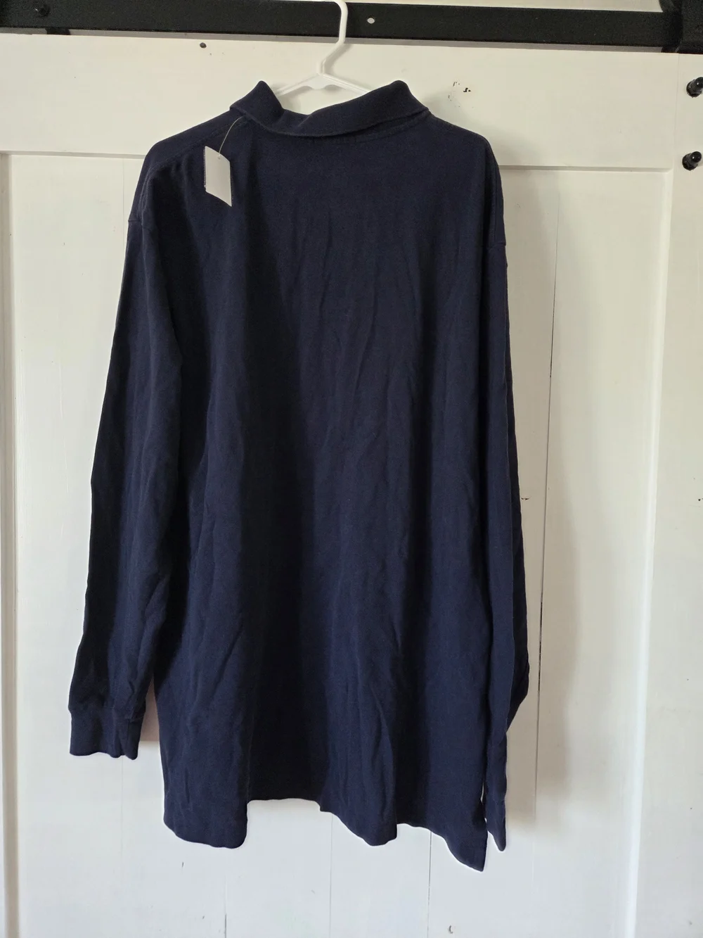 Polo by Ralph Lauren Navy Long-Sleeve Polo with Red Pony